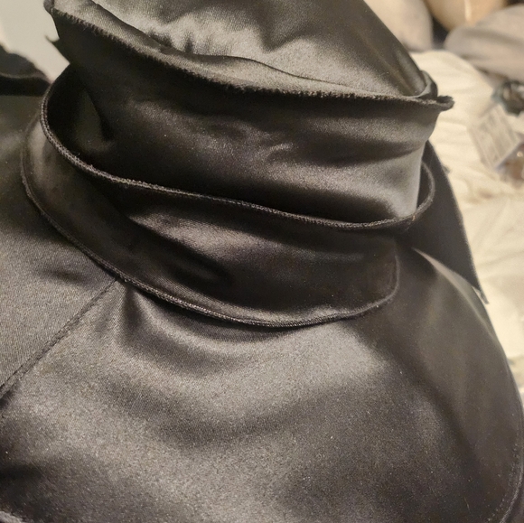 Hat gorgeous black Church hat w/ rhinestone - Picture 4 of 7